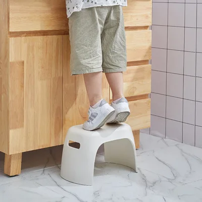 

LazyChild Non-slip Step Tool Children's Stool Toilet Chair in the Bathroom Plastic Kids Stool Thickened Japanese Style Low Stool