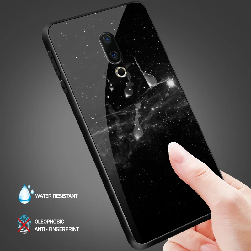 Для iPhone 5S, se, 6, 6 S, 7, 8Plus XR XS макс. закаленное стекло чехол для Meizu M5 M6 M8 M9 Примечание 16th плюс Чехол ударопрочный жесткий дизайн глубокий сумка