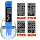 3 в 1 TDS EC Тестер 0-9990ppm TDSECTemp Измеритель проводимости детектор качества воды монитор чистоты измерительный инструмент для бассейна скидка 20%