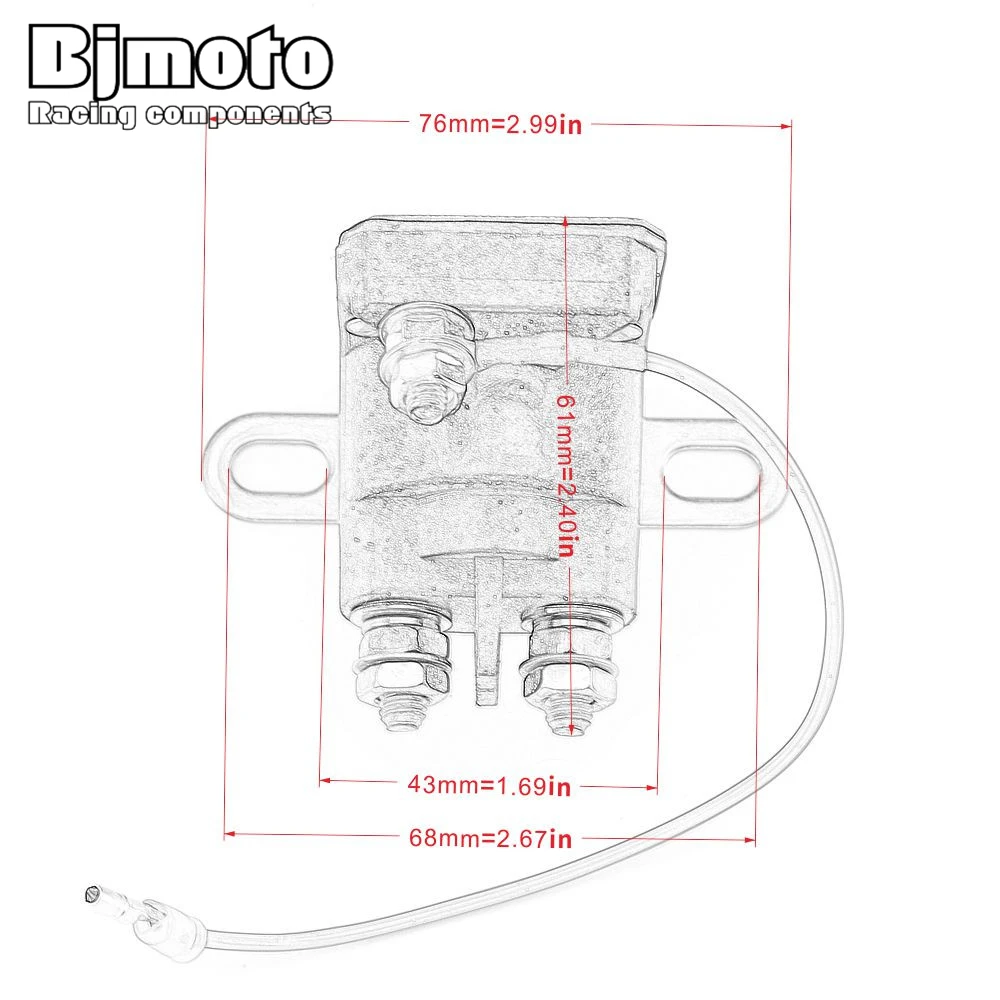 

3083211 3085521 4010930 Motorcycle Starter Relay Solenoid For Polaris Magnum 325 330 425 2x4 Big Boss 250 400 500