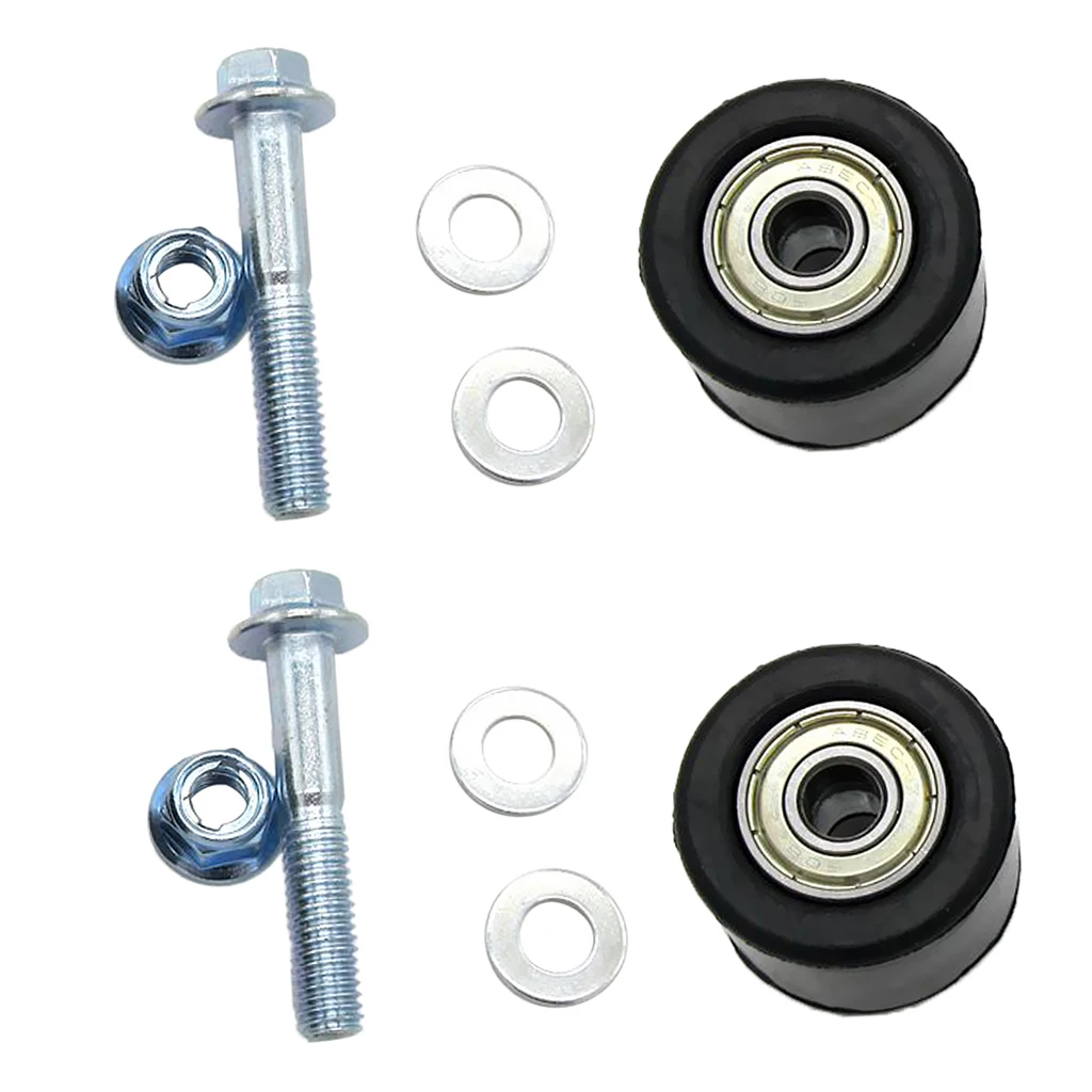 

2 Set 8mm Motorcycle Slider Tensioner Pulley Wheel Guide For Yamaha YFZ 350 Banshee Dirt Motor Bike Motocross ATV Quad