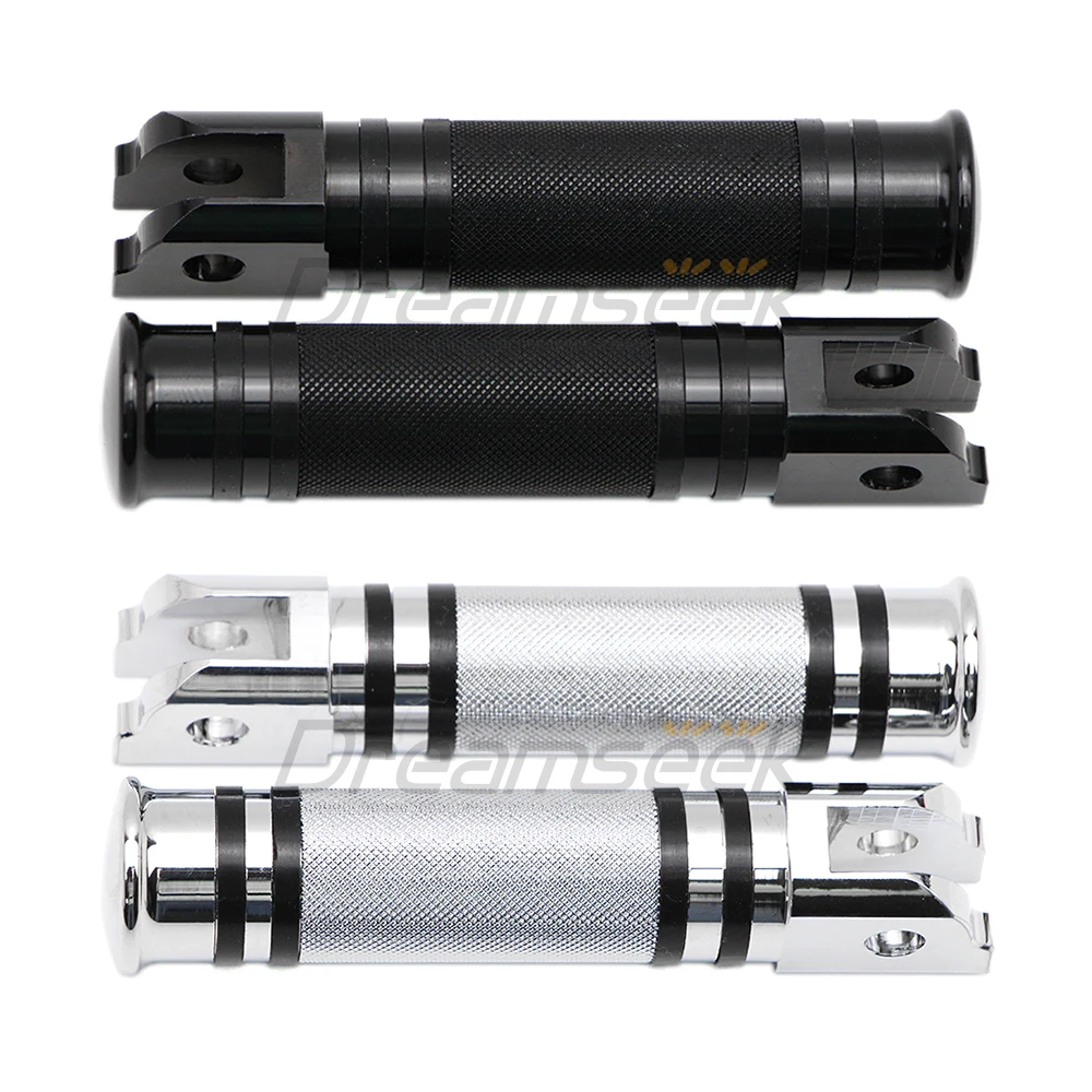 

Мотоцикл опорные подножки для Harley Davidson Softail Fat Boy FXFB 2018 2019 2020 драйвер Передней Подножки с накатанной головкой черный/хром ЧПУ Алюминиевый