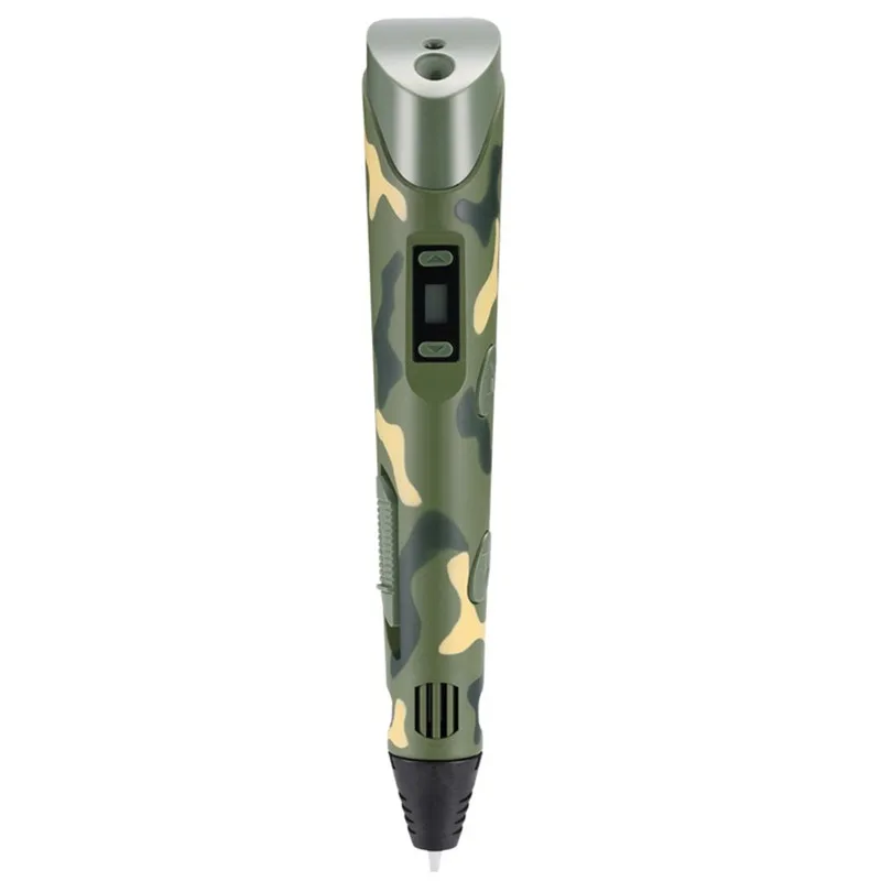 Camouflage Горячая 3D Ручка для рисования игрушки для рисования детские развивающие игрушки 3D Ручка светодиодный экран DIY 3D ручка для печати для дизайнерских детей ручка для рисования подарки - Цвет: Camouflage