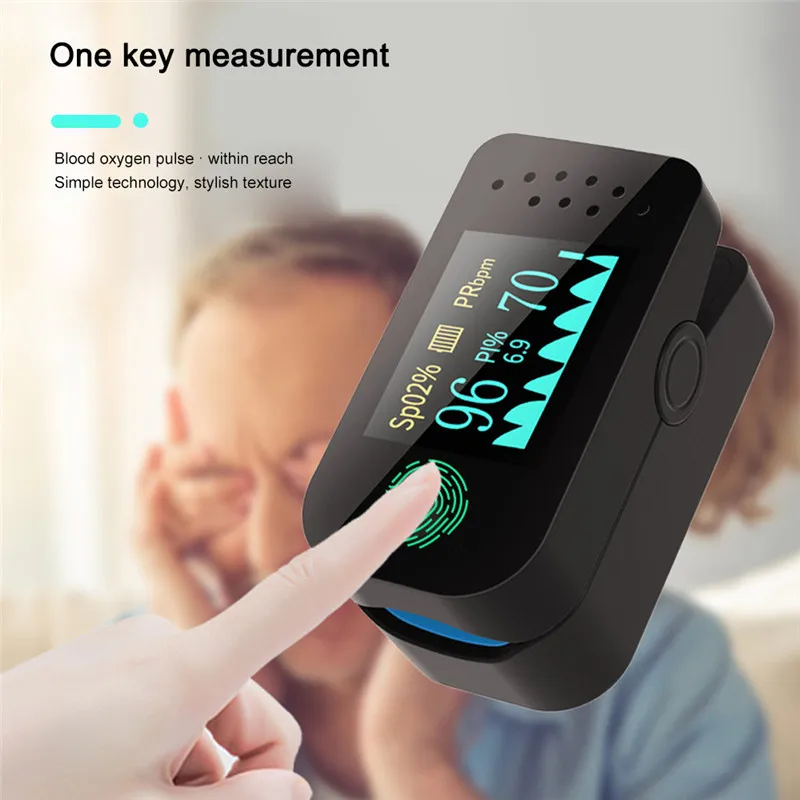

Finger Pulse Oximeter Digital SpO2 PR PI OLED Monitor Oximeter Portable Infrared Meter Blood Oxygen De Dedo Oximeters Gift Mask