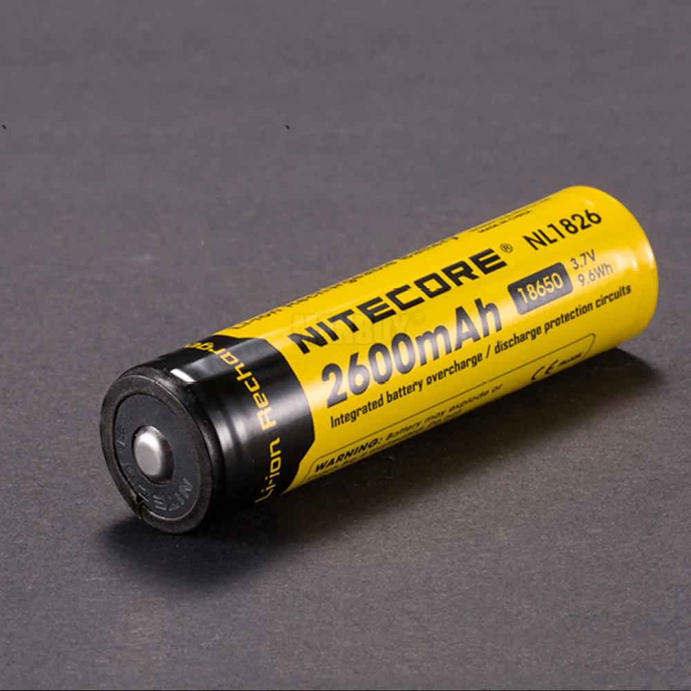 2021 оригинальный NITECORE NL1826/NL186 2600 мА/ч 3 7 V 9.6Wh Защищенный 18650 литий-ионный