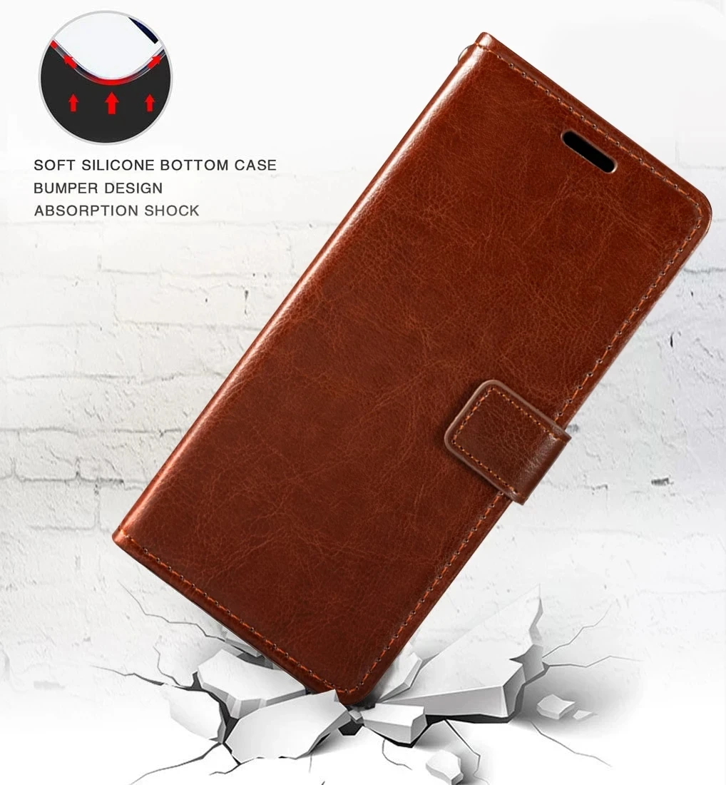 Кожаный чехол-бумажник для Lenovo A316 A316i A 316 316i роскошный чехол-книжка в стиле ретро