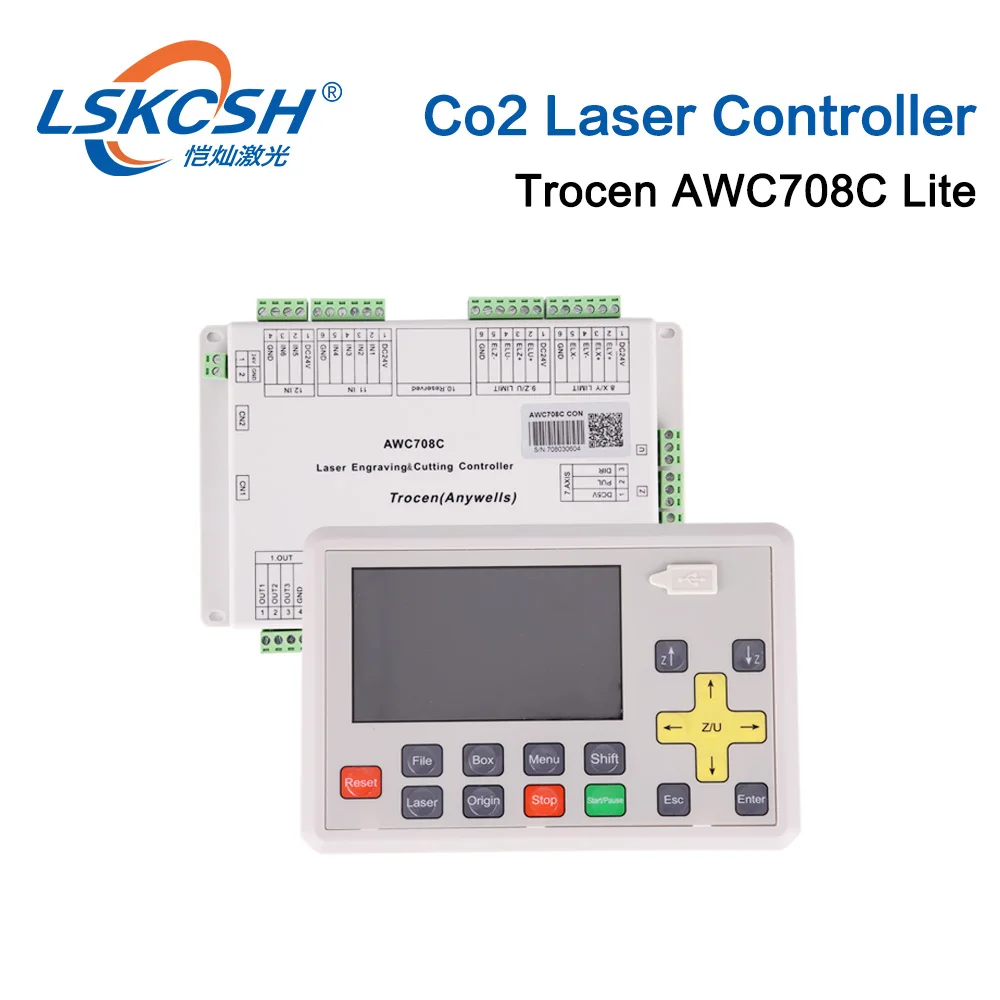 LSKCSH Лидер продаж AWC708C lite Co2 лазерный контроллер Co2 Запчасти для лазерных машин для Co2