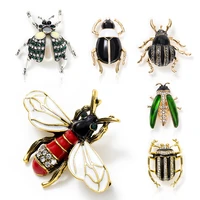 wybu bee bug enamel beetle brooches lovely insect party casual brooch pins gifts 2021 newest fashion jewelry broche
