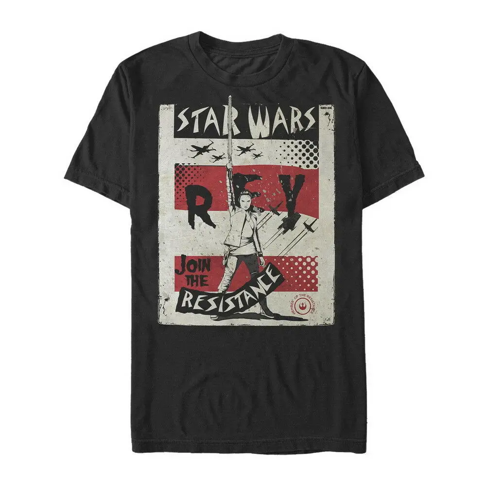 Звездные войны последний джедай Присоединяйтесь Рей плакат Мужская графическая