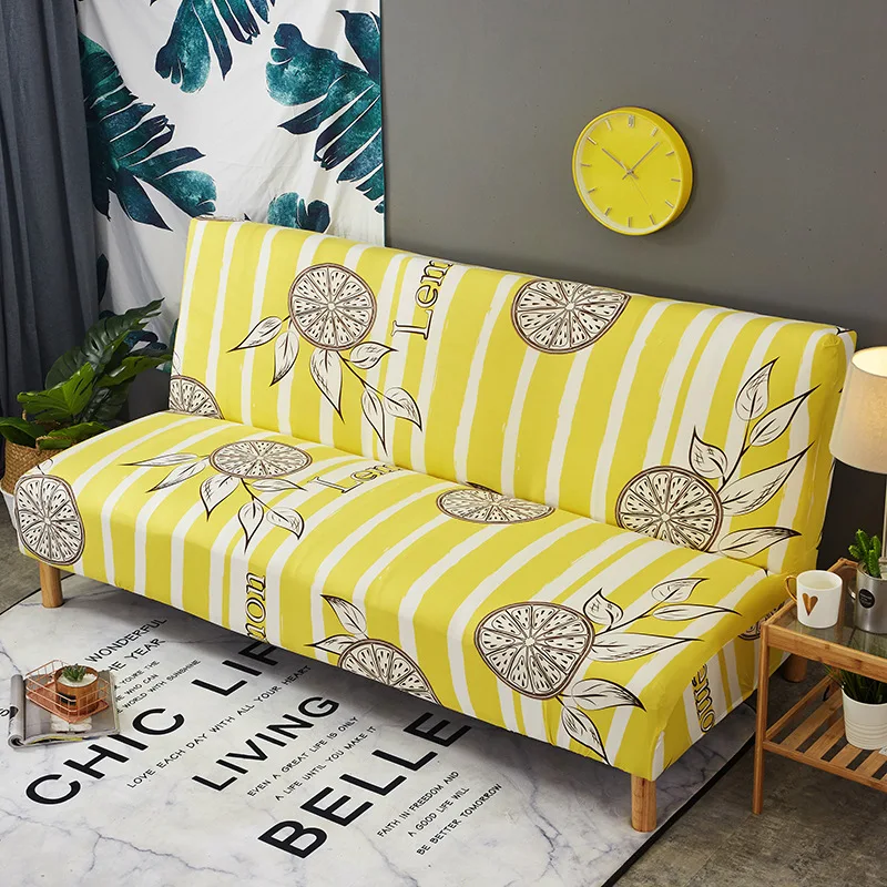 

Summer Yellow Lemon Sofa Slipcovers Tight Wrap All-inclusive Slip-resistant Elastic Cubre Sofa Towel Corner Couch Sofa Cover