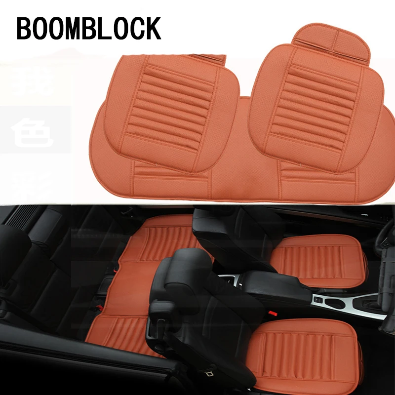 Автомобильные чехлы BOOMBLOCK из натуральной кожи для Audi A4 A3 A6 C6 B7 B8 B5 Q5 Seat Leon Ibiza Skoda Fabia