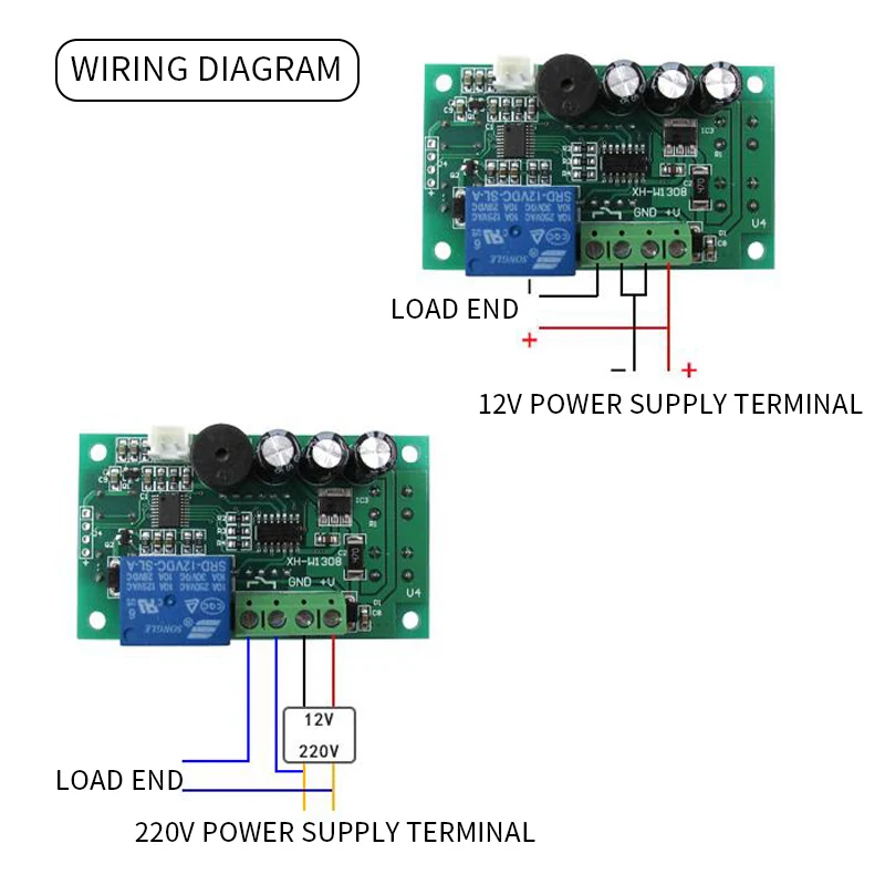W1308 Digital Temperature Controller Thermostat DC 12V/110V-220V LED Display Heating Cooling White Black Waterproof Probe | Инструменты