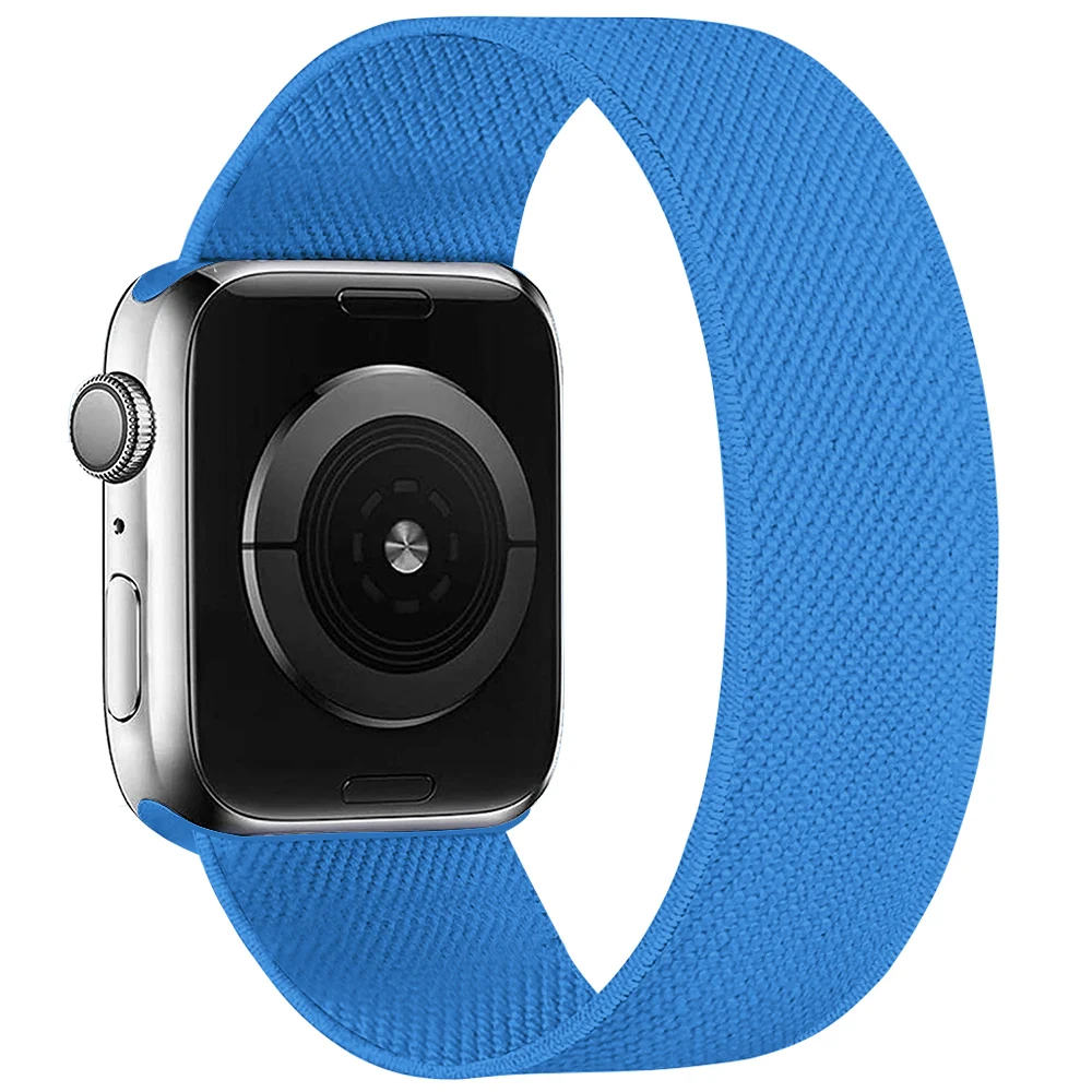 

Nylon Solo Loop For Apple watch band 44mm 40mm 38mm 42mm 40 44 mm correa Elastic watchband belt bracelet iWatch 3 4 5 se 6 strap