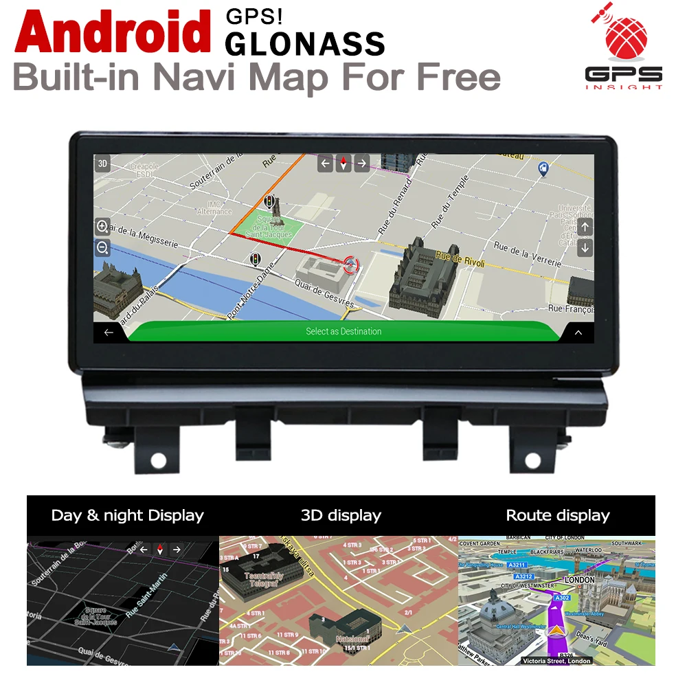 Автомобильный мультимедийный плеер IPS Android 7 0 GPS навигация для Audi Q3 8U 2013 ~ 2018 MMI