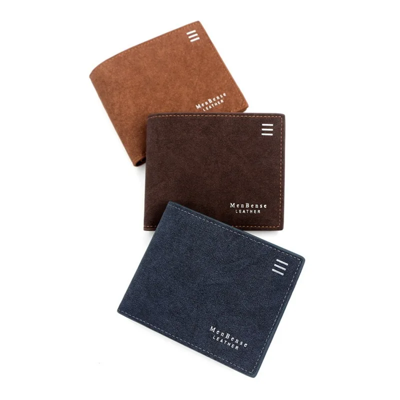 

Fashion men's short wallet personality men's zero wallet silk screen printing wallet men's matte handbag wallet