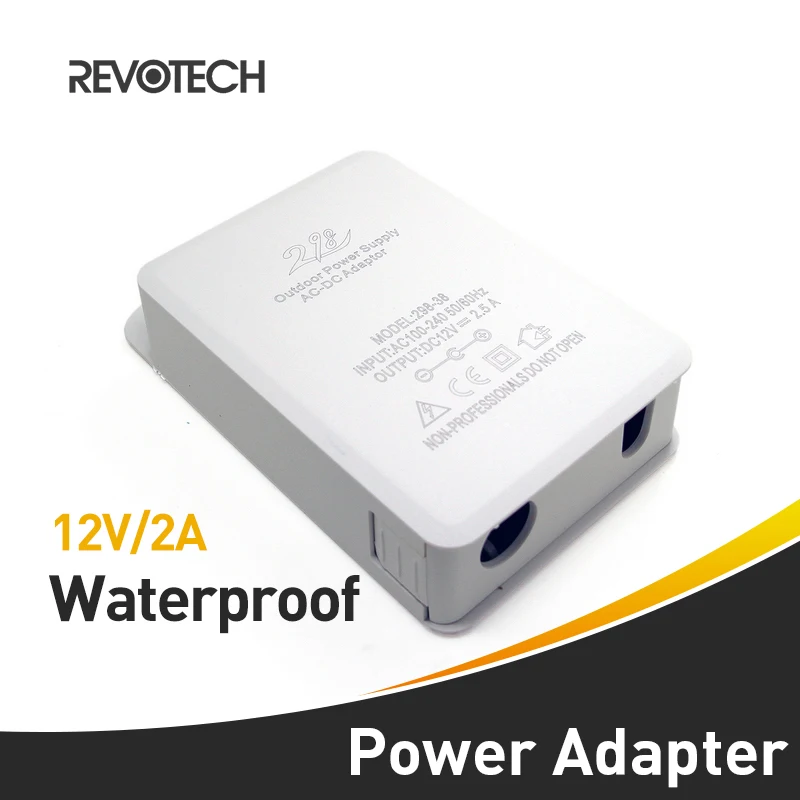 Водонепроницаемый адаптер питания для камеры видеонаблюдения 100 240 в перем. Тока