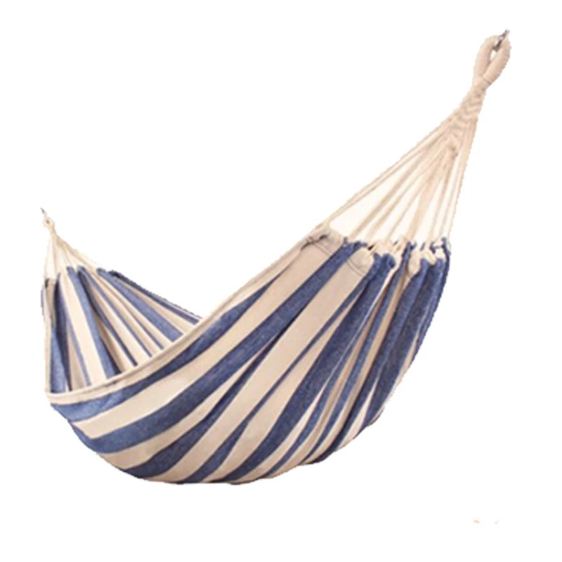 Портативный гамак подвесная качели кровать для газона с двумя карабинами