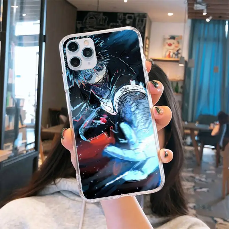 

My Hero Academia dabi Japan anime Phone Case Transparent for iPhone 6 7 8 11 12 s mini pro X XS XR MAX Plus