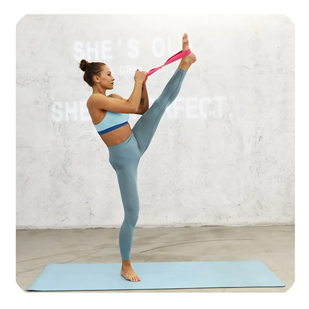 

Yoga Adjustable Yoga Ballet Dance Stretching Belt Fitness Exercise Leg Bands D-Ring Belt Girls Latin Dance Nice Yoga Strap