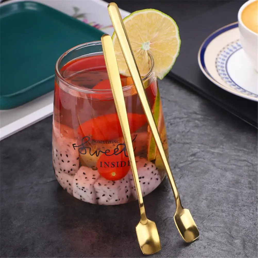 5 шт. нержавеющая сталь смешивание перемешивание ложка Мороженое кофейная с