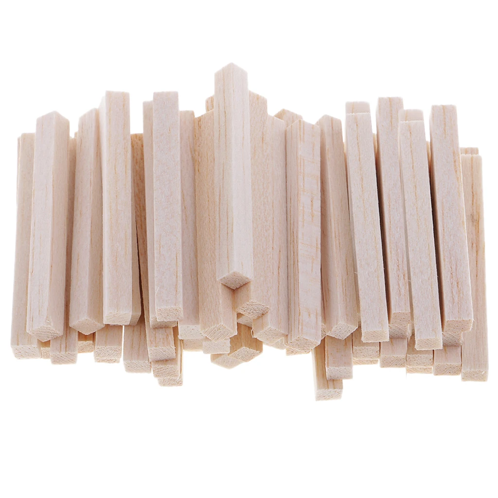 Деревянные блоки Balsa DIY моделирование ремесла деревянные рабочие материалы 60