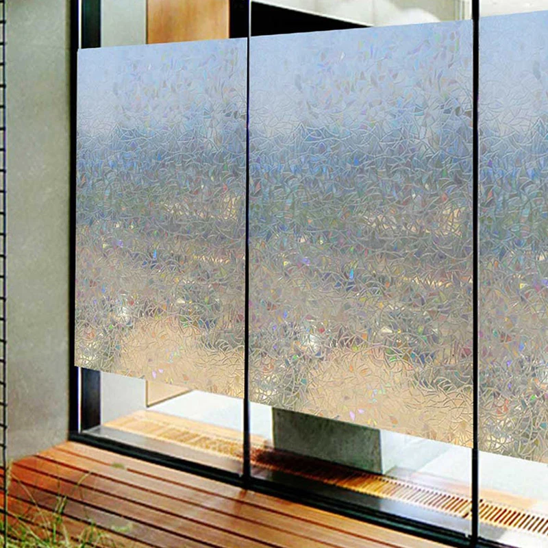 

3D Static Window Film Stickers Glass Doors Privacy Stained PVC Ornament 45x100CM