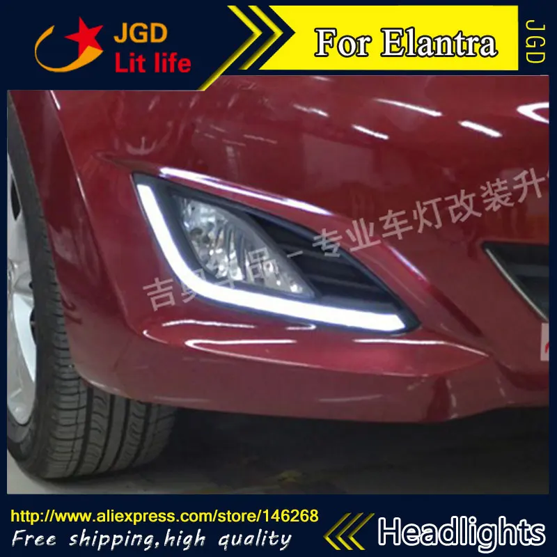 Бесплатная доставка! 12V 6000k светодиодный дневный ходовой светильник DRL для Hyundai