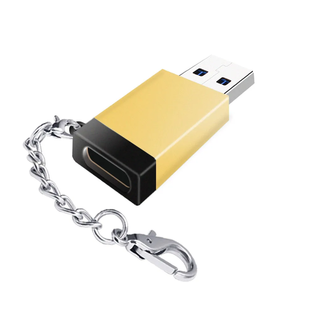 Брелок адаптер Тип C к USB конвертер зарядный разъем USBC адаптеры умственные мини