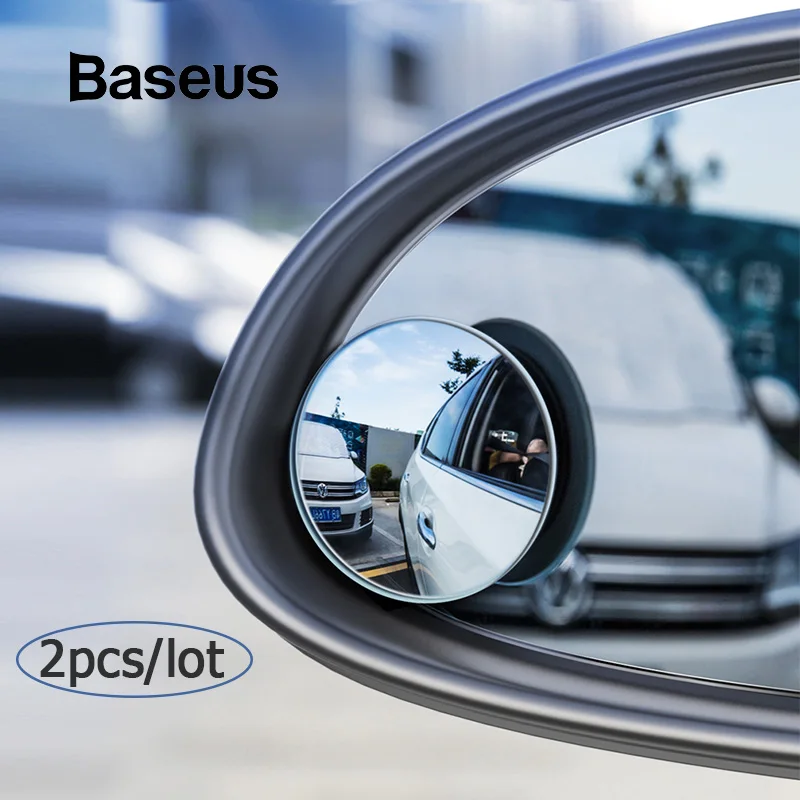 Baseus 2 шт., Автомобильное зеркало заднего вида, Полное видение, 360 градусов, широкий гнев, Парковочное соединение, водонепроницаемое авто зеркало заднего вида, слепое пятно