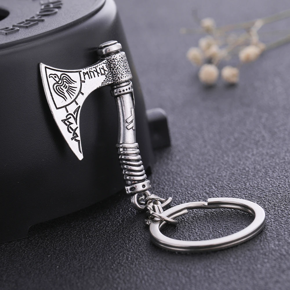 Teamer винтажная Valknut Triquetra подвеска в виде топора брелок античный Шарм брелок компас Кельтский Узел Wicca Viking ювелирные изделия для сумки
