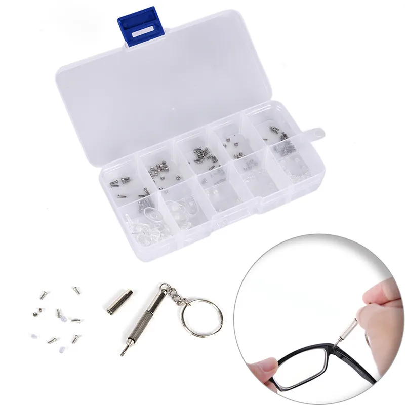 

Wholesale 1 Set Glasses Sunglasses Spectacles Watch Tiny Screws Nut Assortment Repair Tool Kit