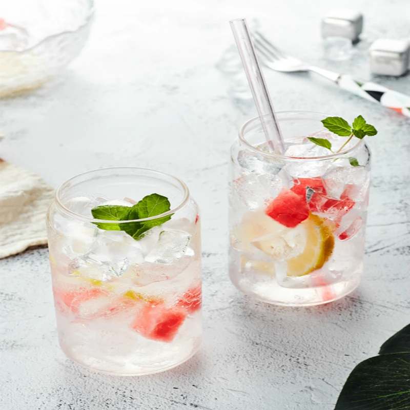 Оригинальные простые прозрачные стеклянные кружки колы деликатные