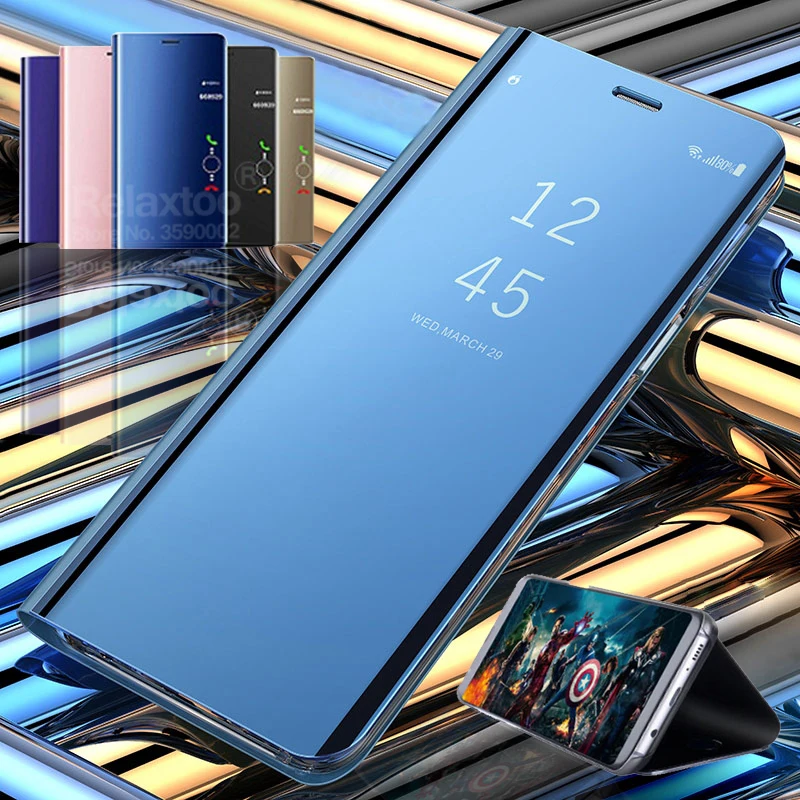 Зеркальный умный чехол для honor 7a 7c pro 7s 7apro кожаный флип с подставкой huawei 10 lite light on