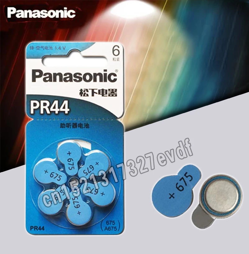 Батарейки для слуховых аппаратов Panasonic 675 A675 6 шт./лот PR44 батарейки 11 мм * 5 4 |
