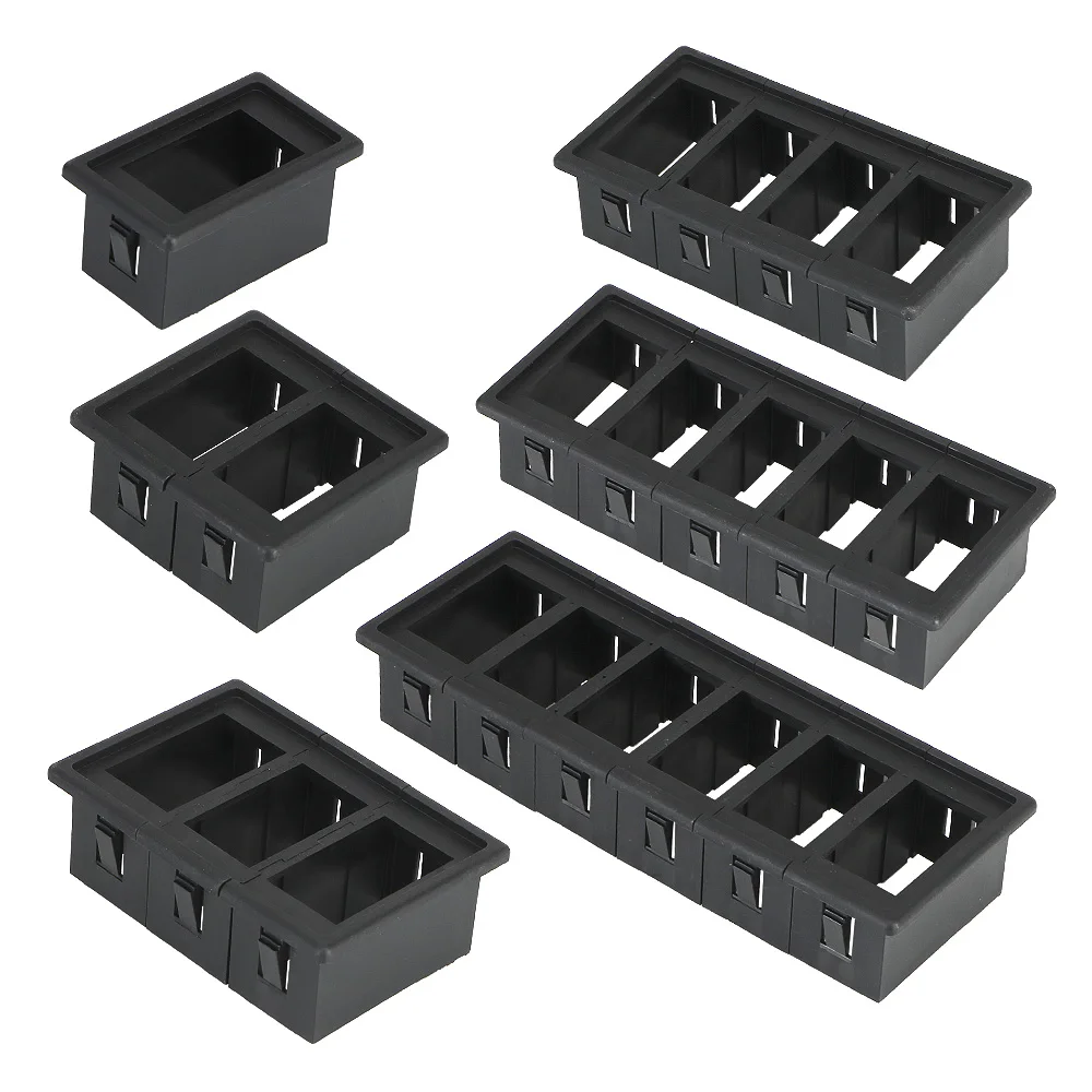 DIY монтажный кулисный переключатель панель Держатель Корпус в сборе 6 типов