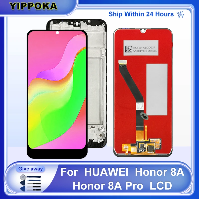 

ЖК-дисплей 6,09 ''для Huawei Honor 8A с сенсорным экраном и дигитайзером в сборе для Huawei 8A Pro, детали для замены ЖК-экрана