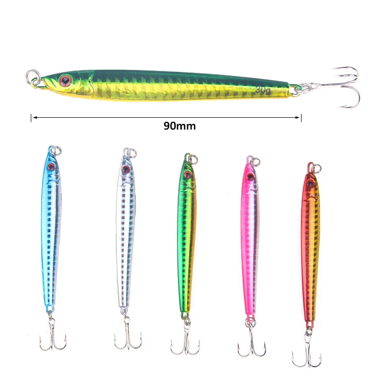 30 г 90 мм ВИБ свинцовая рыболовная приманка воблеры ложка щука джиг металлическая