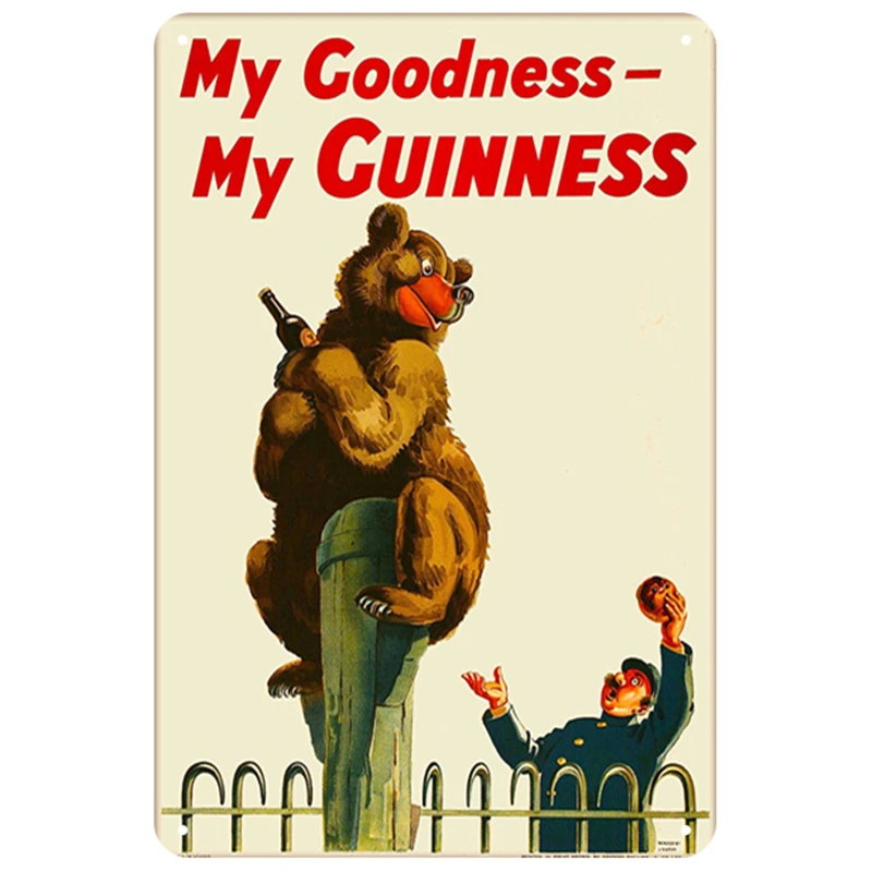 Guinness табличка, металлическая винтажная жестяная вывеска, булавка, потертый шик, Декор, винтажные металлические знаки, украшение для бара, металлический плакат для паба, металлическая пластина