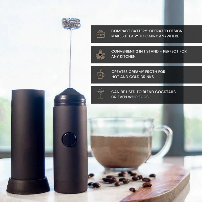 Ручной Мини вспениватель молока электрическая пенообразователь с питанием от