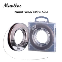mavllos cored wire steel inside super strong multifilament fishing line 100m pe braided fishing line 4 strands 10 90lb