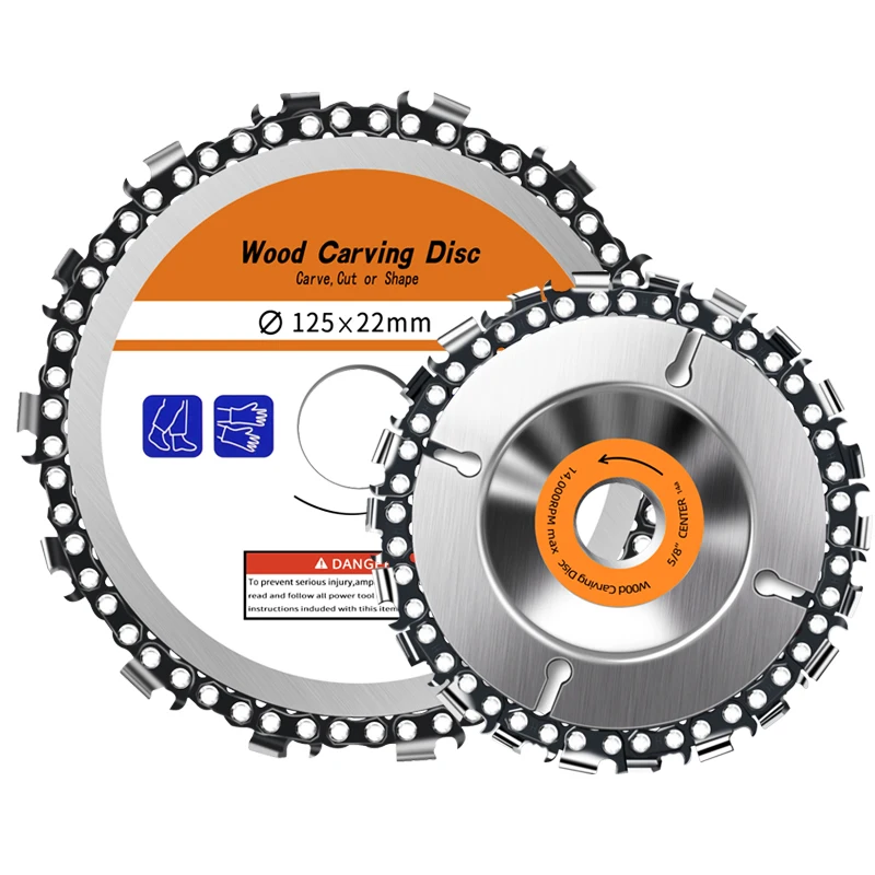 

Диск для резьбы по дереву, 5 дюймов, угловая шлифовальная машина, цепная пила, диск, шлифовальный круг 125 мм