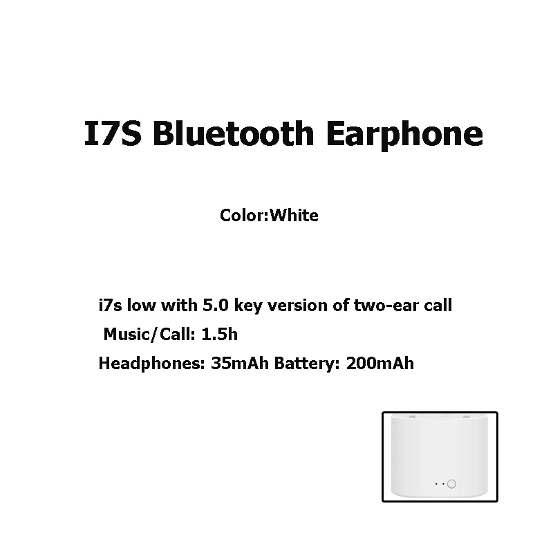 I12 TWS Bluetooth 5 0 беспроводные наушники спортивные стерео умные сенсорные i7 вкладыши