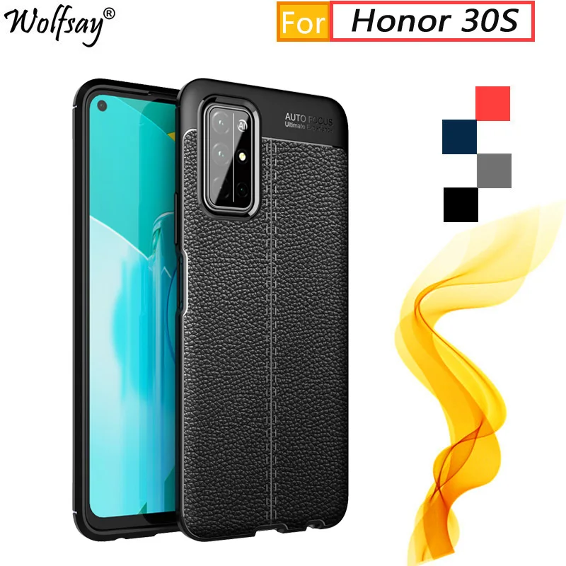 

For Cover Huawei Honor 30S Case Honor 30S Fashion Rubber Housings Shockproof Bumper Silicone Case For Honor 30S 30 S 6.5 inch