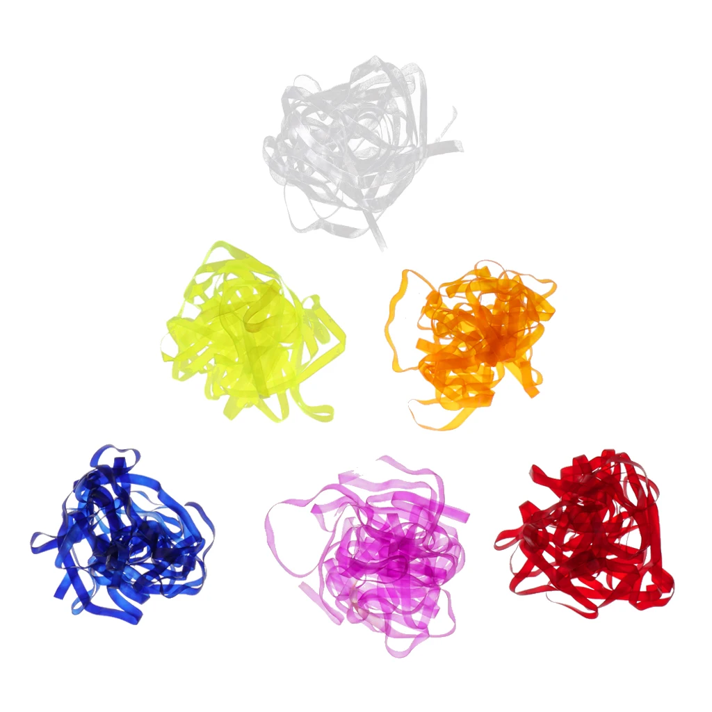 6 шт. ширина 3 мм эластичная задняя часть/Нимфа растягивающаяся кожа для вязания