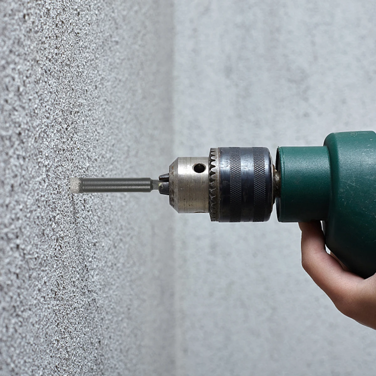 

KKmoon Dry Diamond Hole Saw 4-Piece Drill Bit Set 6mm 8mm 10mm 12mm with Hex Head Cooling Wax for Porcelain Tile Hole Saw