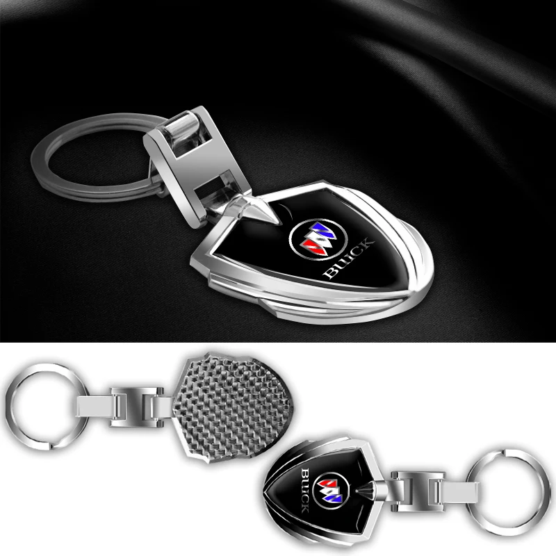 

1pcs Car Metal Aluminum Badge Key Ring Key Chain Car Goods For Buick Enclave Regal Lacrosse Encore Excelle Envision Accessories