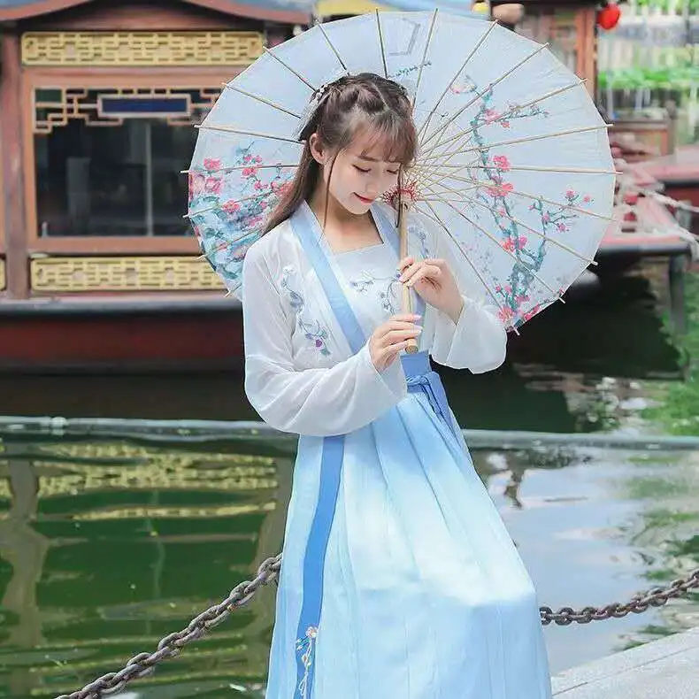 Традиционное китайское платье ханьфу Женские китайские танцевальные костюмы