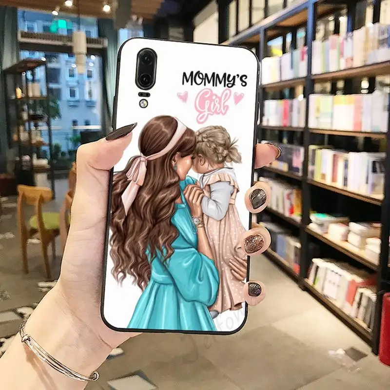 

Baby Mama Super Mom Girl free shipping Phone Case For Huawei P9 P10 P20 P30 Pro Lite smart Mate 10 Lite 20 Y5 Y6 Y7 2018 2019