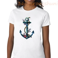 gothic summer tops tshirt harajuku pirate boat t shirt ships anchor vintage t shirt women kawaii 90s clothes woman 2020 tumblr