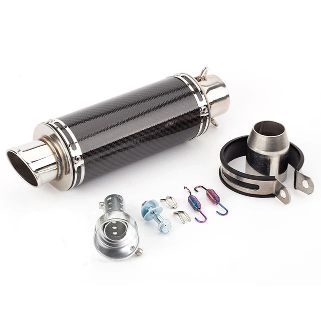 Универсальный модифицированный глушитель для мотоцикла из углеродного волокна